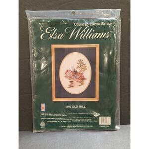 VTG Elsa Williams The Old‎ Mill 02065 Counted Cross Stitch 9.5"x12.5" NEW SEALED